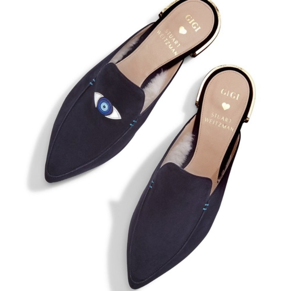 Gigi Hadid x Stuart Weitzman EyeLove Flats 👁♥️💙